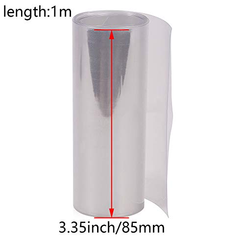 Othmro pil Shrink Wrap PVC ısı Shrink boru düz Genişliği 85mm, uzunluk 1 m için büyük pil paketi güç şeffaf renk