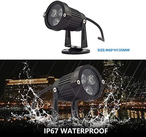 ASPZQ LED peyzaj ışıkları açık su geçirmez spot lamba bahçe ışık duvar yıkama için çeşme, havuz, avlular, yapı (85-265 V, IP67)
