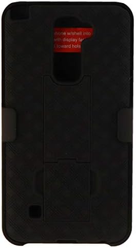 LG Stylo 2 V için Kickstand ile Verizon Shell Kılıf Combo-Siyah