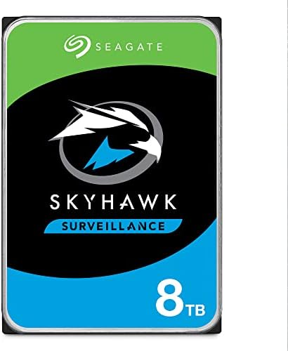 Seagate Skyhawk 8TB Gözetim Sabit SATA 6Gb / s 256MB Önbellek 3,5 İnç Dahili Sürücü-Hayal Kırıklığı İçermeyen Ambalaj (ST8000VX0022)