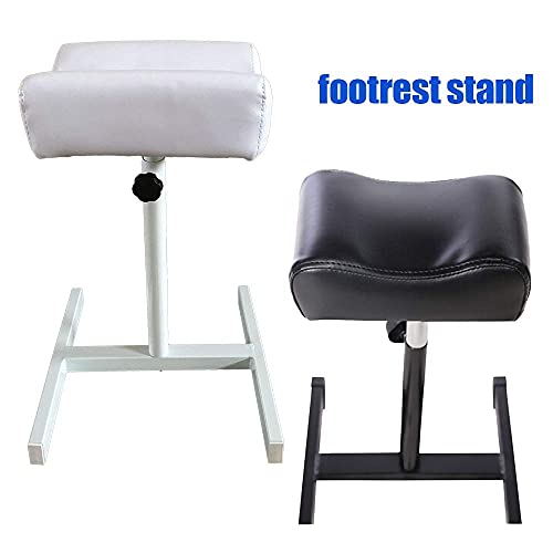 TFCFL Pedikür Tabure Sandalye Footrest ile, Legrest Footrest Ayak Bakımı Tırnak Tabure İstasyonu Manikür Alaşım + PU Dövme Yüksekliği
