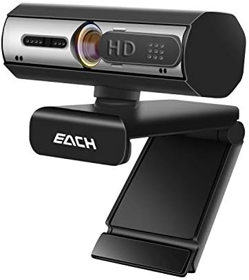 Gizlilik Deklanşörlü Otomatik Odaklama Full HD Web Kamerası 1080P-Çift Dijital Mikrofonlu Pro Web Kamerası-PC Dizüstü Masaüstü
