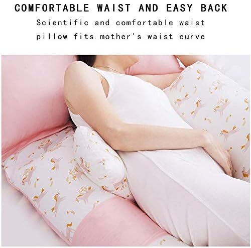 ZHUANYIYI vücut yastığı, rahat Saf Pamuk hamile yastığı Yıkanabilir Premium Kapak U Şekli Tam Vücut gebelik yastığı Desteği (Renk: