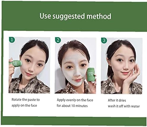 Cilt Bakımı Yüz Kapak Temizleme Gözenekleri Yüz Nemlendirici Beyazlatma Nemlendirici Yeşil Çay Arındırıcı Kil Sopa Yüz Kapak