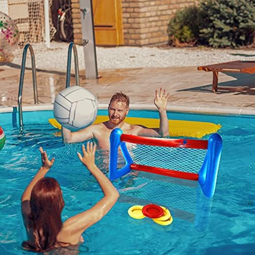 wuxiaobo Şişme havuz şamandıra Seti Voleybol Net Şişme Diskler ve Küçük Boyutlu Şamandıra Yüzme Havuzu için uygun Kapalı için