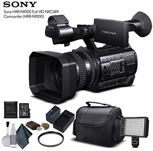 Sony HXR-NX100 Full HD NXCAM Video Kamera (HXR-NX100) 16GB Hafıza Kartı, Ekstra Pil ve Şarj Cihazı, UV Filtresi, LED ışık, Kasa