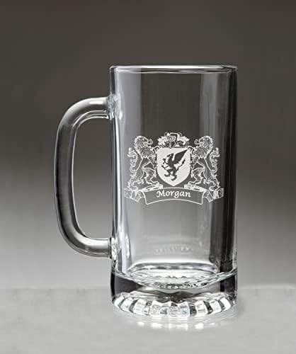 Morgan İrlandalı Arması Aslanlı Bira Bardağı