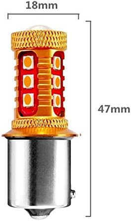 YIBANG-DZSW LED Ampul Lamba 4 adet 1156PY 7507 PY21W BAU15S Süper Parlak 1000Lm 3030 LED Araç Arka Yön Gösterge Lambası Amber