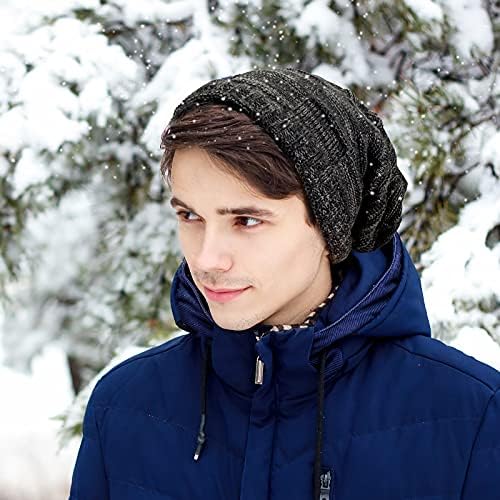 Tutuko kış örme at Kuyruğu Bere şapka Unisex Sıcak Polar astarlı Kafatası Kap Erkekler Kadınlar için