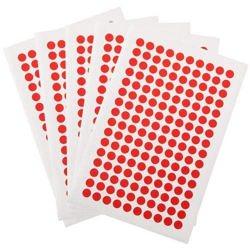 LabTAG WRPLT-7RE, 800 Kriyojenik Nokta, 0,28, Kırmızı (13 Paket 800 Etiket)