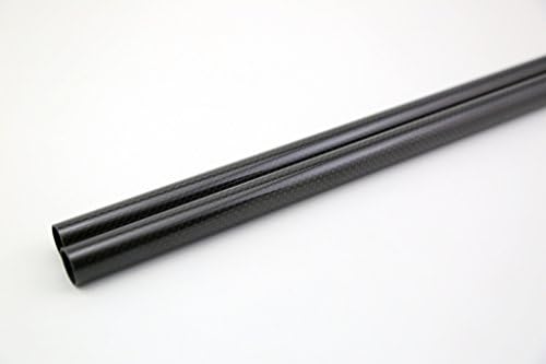 SHINA 3 K Rulo Sarılmış 30mm Karbon Fiber Tüp 26mm x 30mm x 500mm Parlak RC Quad için