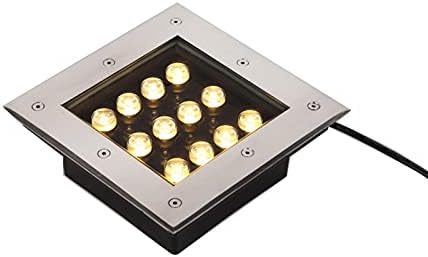 WWERT peyzaj ışıkları LED Spot su geçirmez IP67 LED yeraltı ışık Yard Driveway güverte kare aydınlatma için kullanın (Renk: Yeşil,
