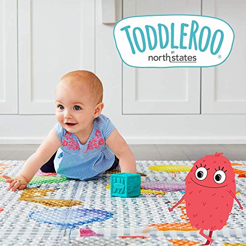 Toddleroo by North States 71 x 71 Toddleroo Friends Oyun Matı-6 Panel veya 8 Panel Süper Bahçeye uyacak şekilde tasarlanmıştır.