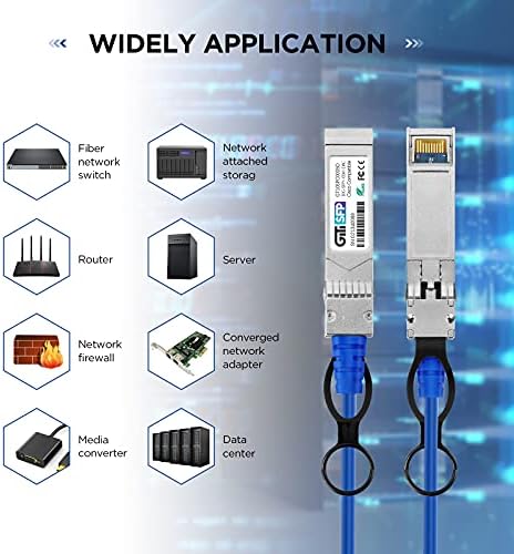 GiTi SFP 10G SFP + DAC Kablosu, 10GBASE-CU Twinax SFP + Kablo Doğrudan Bağlantı Bakır (DAC) Pasif Kablo Cisco SFP-H10GB-CU0.5M