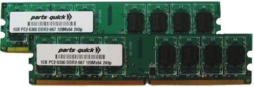 2 GB Kiti 2X1 GB DDR2 Bellek için Dell Optiplex 330 740 745 745c 755 Masaüstü PC2-5300 240 pin 667 MHz DIMM RAM