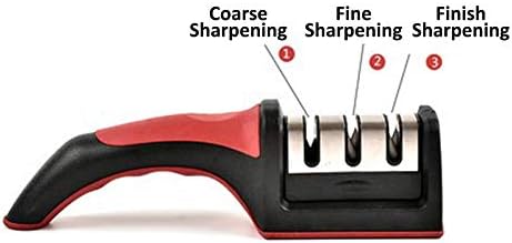 MİCPANG Bıçak Kalemtıraş 3 Aşamalı Bıçak Bileme Aracı için Donuk Çelik, Soyma, Şefler ve Cep Bıçaklar Onarmak için, Restore ve
