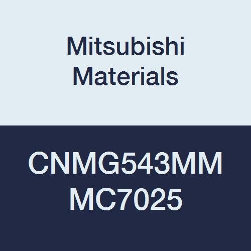 Mitsubishi Malzemeleri CNMG543MM MC7025 Karbür CN Tipi Delikli Negatif Tornalama Ucu, Genel Kesim, Kaplamalı, Eşkenar Dörtgen