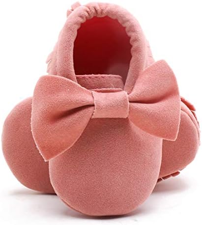 KİDSUN Bebek Moccasin Kız Loafer ayakkabılar Bebek Sneakers Süet Deri Yumuşak Ayakkabı Ilk Yürüteç Ev Ayakkabıları