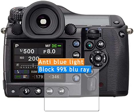 Vaxson 3-Pack Anti Mavi ışık Ekran Koruyucu, RİCOH PENTAX dijital SLR kamera ile uyumlu 645D TPU Film Koruyucular Sticker [Değil