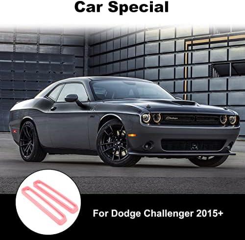 Voodonala için Challenger Ön ızgara Ekler için 2015-2020 Dodge Challenger, ABS Pembe 2 adet