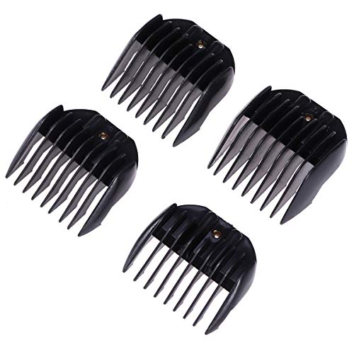 SUPVOX Saç Kesme Tarak Düzelticiler Kılavuzu Tıraş Makinesi Saç Kesimi Aksesuarları Berber için 4 adet (Siyah)