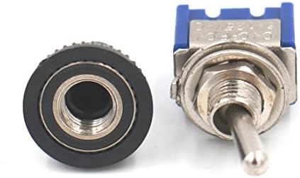 Baomain 2 Paket AC 125 V 6A ON/ON 2 Pozisyon SPDT 3 Pins Mini Geçiş Anahtarı ile Su Geçirmez Çizme
