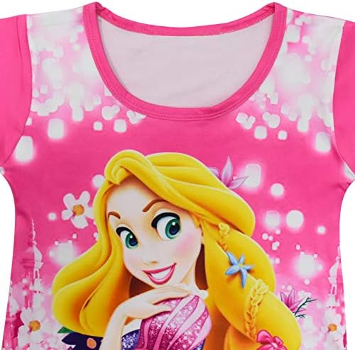 WNQY Toddler Kız Bebek Prenses Pijama Karikatür Baskı Gecelik Elbise