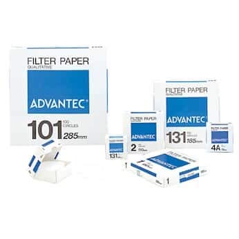 Advantec N0118. 5CM Sınıf No. 1 Nitel Filtre Kağıdı; 18.5 cm Çap; 100'lü Paket