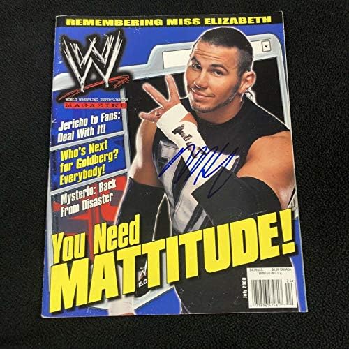 Matt Hardy, Wwe Dergisini Temmuz 2003'te İmzaladı Aew İmzalı Güreş Çeşitli Eşyalar